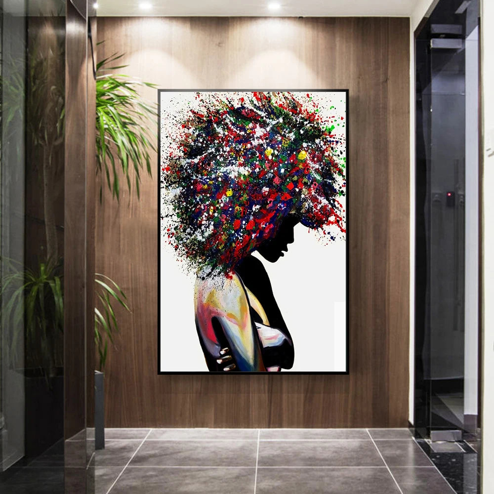 BLACK POWER PAINT ALL BAIAN GIRL