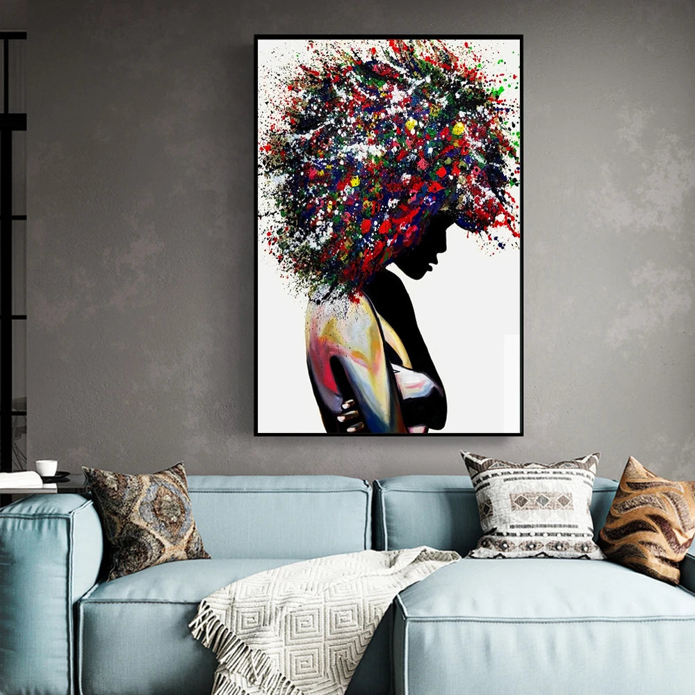 BLACK POWER PAINT ALL BAIAN GIRL