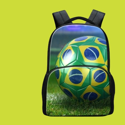 BRAZILIAN FLAG BACKPACK FOR FOOTBALL FANS