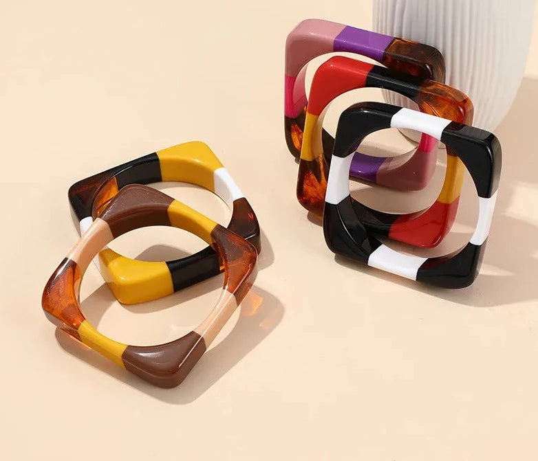 OLINDA COLORS RESIN BRACELETS