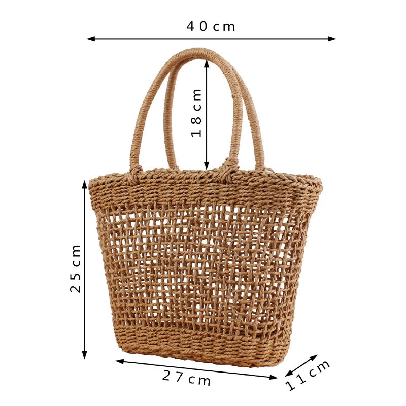 CASUAL RATTAN WOMEN HANDBAGS