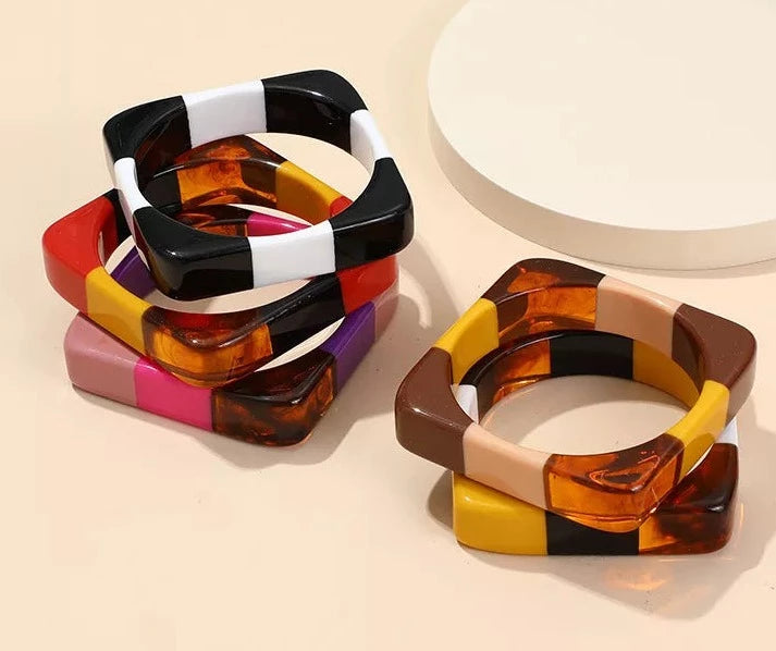 OLINDA COLORS RESIN BRACELETS