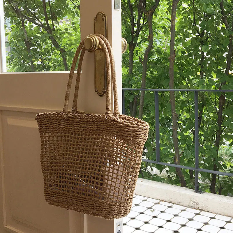 CASUAL RATTAN WOMEN HANDBAGS