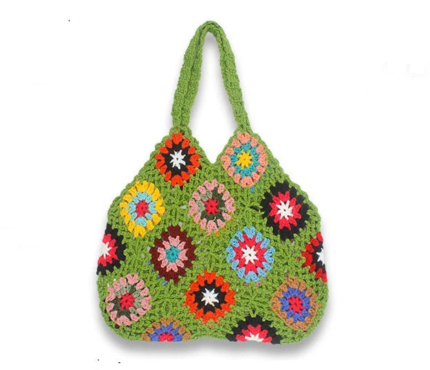 HANDMADE FLORAL RETRO BAG