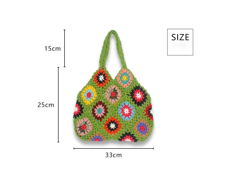 HANDMADE FLORAL RETRO BAG