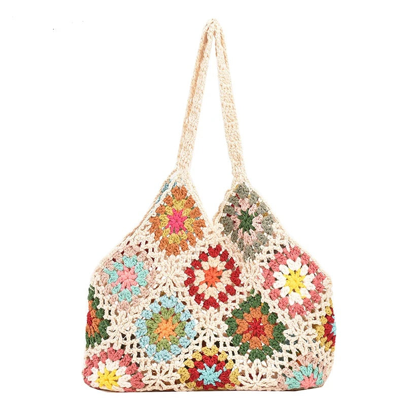 HANDMADE FLORAL RETRO BAG