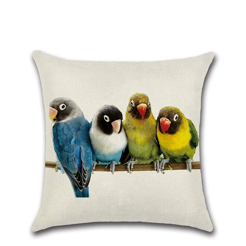 AMAZON BIRDS CUSHION COVER