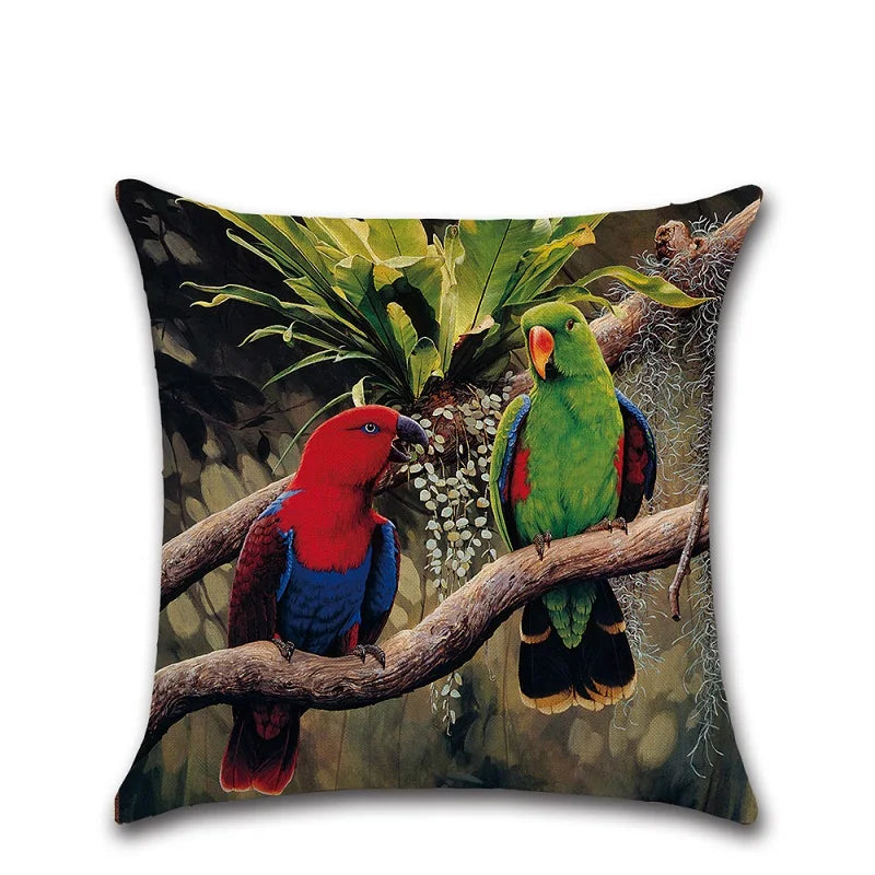 AMAZON BIRDS CUSHION COVER
