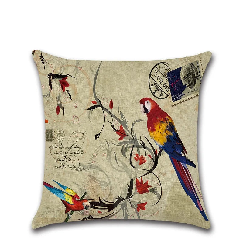 AMAZON BIRDS CUSHION COVER
