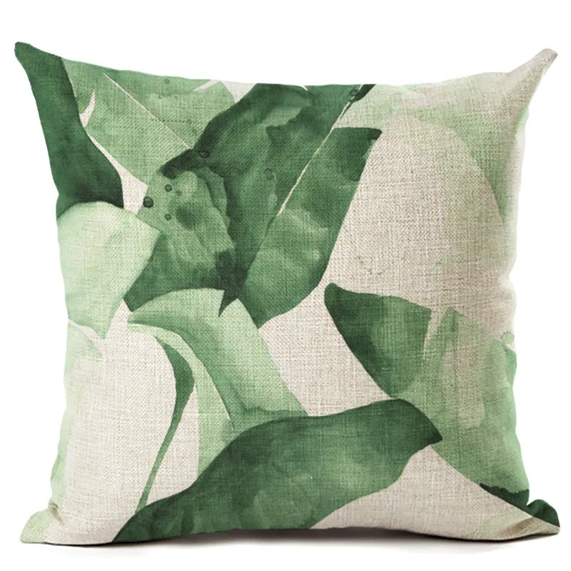 AMAZON LEAVES CUSHION COVER