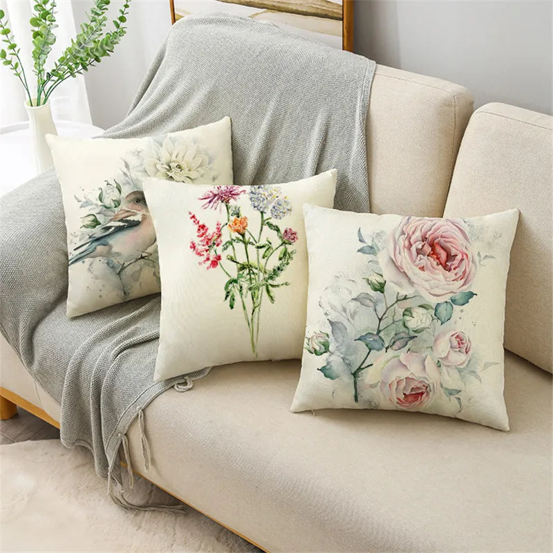 AMAZON FLOWERS CUSHION COVER