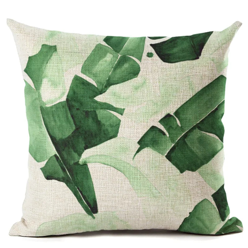 AMAZON LEAVES CUSHION COVER