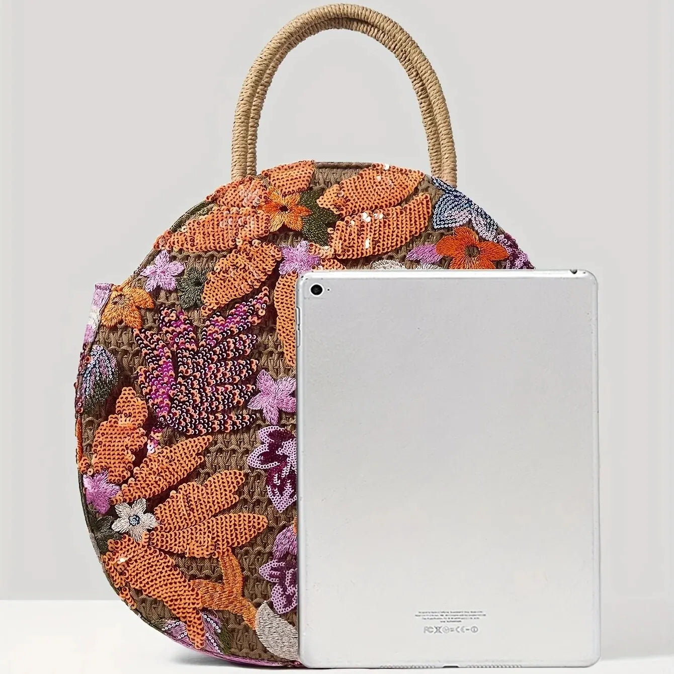 HANDMADE EMBROIDERED BAG WITH APPLICATIONS